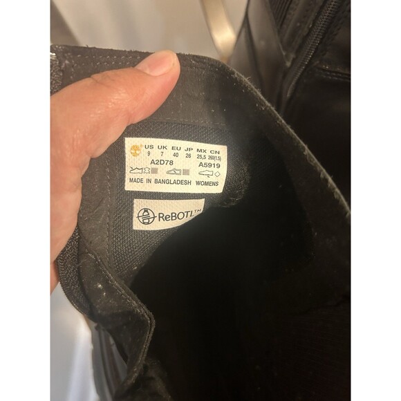 Timberland Malynn Waterproof Chelsea Boots Booties Women’s Size 9 Black Grunge - Picture 5 of 9